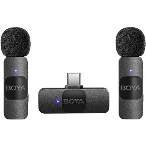 BOYA BY V20 Ultracompact 2 Person Wireless Microphone System with USB C Connector for Mobile Devices (2.4 GHz) BOYA BY V20 Ultracompact 2 Person Wireless Microphone System with USB C Connector for Mobile Devices (2.4 GHz)